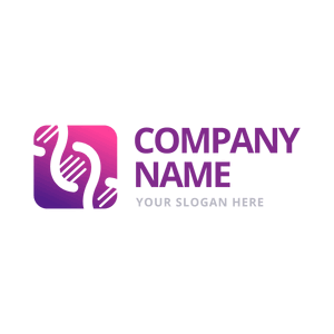 pink dna strand logo - Tecnología