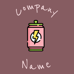 Energy drink logo on a Light Wood background - Comida & Bebida