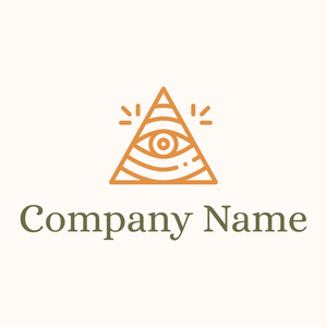 Illuminati logo on a Seashell background - Religion