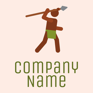 Caveman logo on a shell background - Esportes