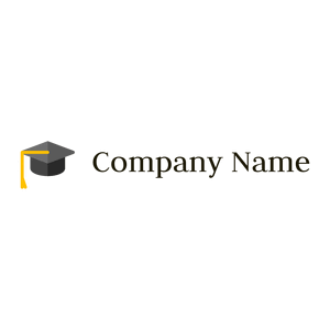 Graduation hat logo on a White background - Educación