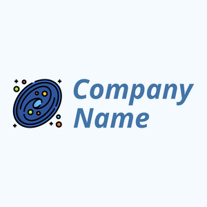 Milky way logo on a Alice Blue background - Abstracto