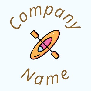 Canoe logo on a pale Blue background - Sport