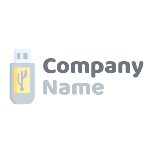 Usb drive logo on a White background - Ordinateur