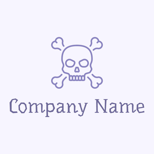 Skull logo on a Magnolia background - Abstracto