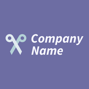 Scissors logo on a Scampi background - Moda & Belleza