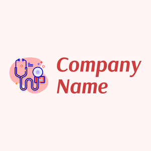 Stethoscope logo on a Snow background - Hospital & Farmácia