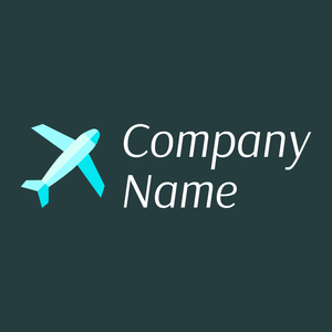Plane logo on a Gable Green background - Reise & Hotel