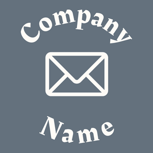 Email logo on a Blue Bayoux background - Communicações