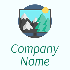 Travel logo on a Azure background - Divertissement & Arts