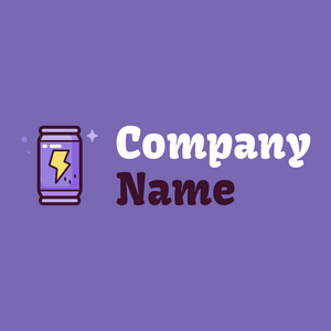 Energy drink logo on a Blue Marguerite background - Comida & Bebida
