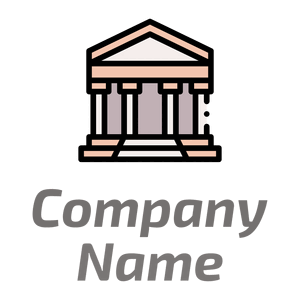 Greek temple on a White background - Essen & Trinken