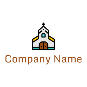 color Church on a White background - Religion et spiritualité