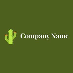 Conifer Cactus logo on a Verdun Green background - Fiori