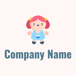 Red Hair Doll on a Snow background - Niños & Guardería