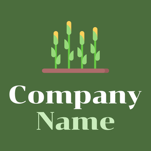 Corn on a Fern Green background - Paesaggistica