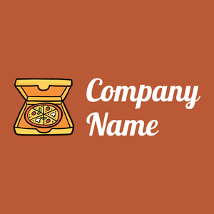 Pizza logo on a Smoke Tree background - Comida & Bebida