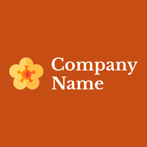Dandelion logo on Orange background - Bloemist