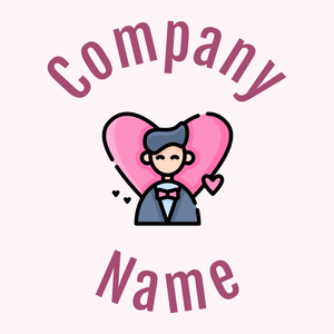 Groom logo on a Lavender Blush background - Moda & Belleza