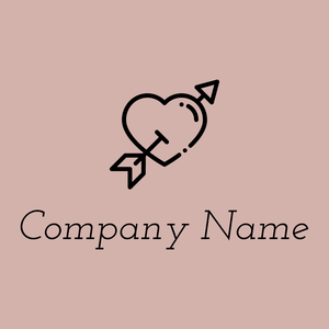 Cupid logo on a Clam Shell background - Citas