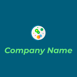 Germ logo on a Blue Lagoon background - Médicale & Pharmaceutique