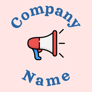 Megaphone logo on a Misty Rose background - Comunicazioni