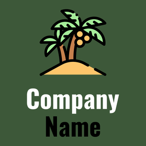 Coconut tree on a Goblin background - Nourriture & Boisson