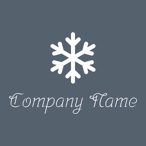 Snowflake logo on a Shuttle Grey background - Abstrait