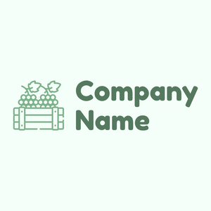 Grapes logo on a Mint Cream background - Agricoltura