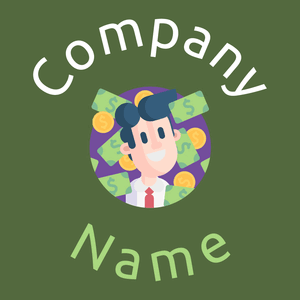 Rich logo on a Chalet Green background - Abstrait