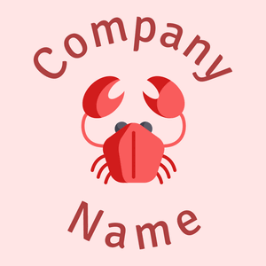 Crustacean on a Misty Rose background - Abstract