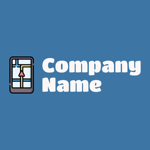 Navigation logo on a Steel Blue background - Comunicaciones