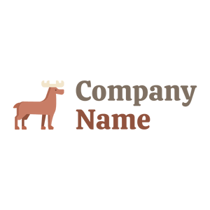 Burning Sand Deer on a White background - Dieren/huisdieren