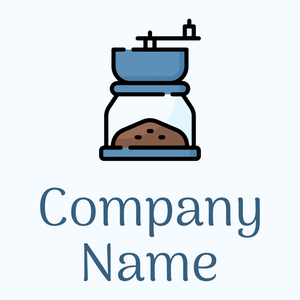 Grinder logo on a Alice Blue background - Food & Drink