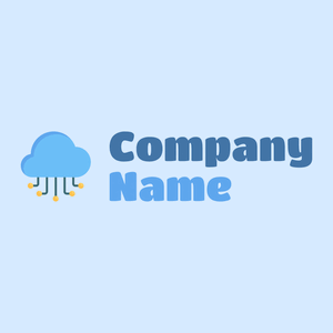 Cloud service on a Alice Blue background - Tecnologia