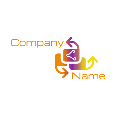Logotipo de intercomunicación - Comunicaciones Logotipo