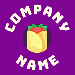 Burrito logo on a purple background - Cibo & Bevande