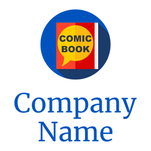 Navy Blue Comic book on a White background - Entertainment & Arts