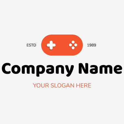 Oranges Videospiel-Logo - Technologie