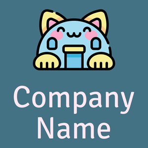 Cat logo on a Jelly Bean background - Abstrakt