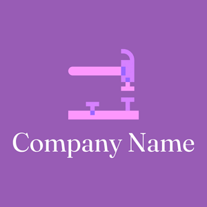 Nailing logo on a Deep Lilac background - Bau & Werkzeuge