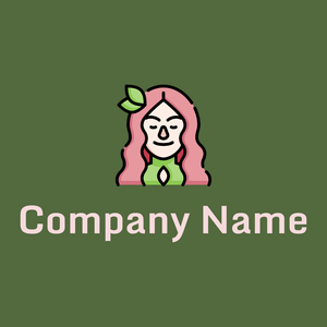 Nymph logo on a Chalet Green background - Abstrakt