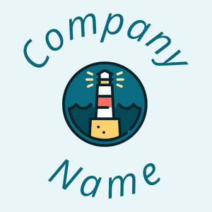Lighthouse logo on a Pattens Blue background - Arquitetura