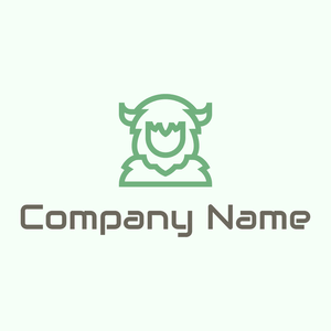 Green Yeti logo on a Honeydew background - Abstract