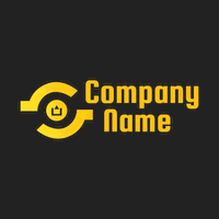 Logo de comunicación amarillo abstracto - Comunicaciones Logotipo