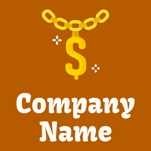 Necklace logo on a Tenne (Tawny) background - Moda & Bellezza