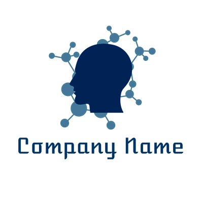Logotipo Pensando en química - Tecnología Logotipo