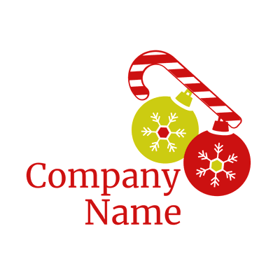 Logo con dulces para navidad - Religión Logotipo
