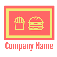 Logo de hamburguesa y papas fritas - Alimentos & Bebidas Logotipo