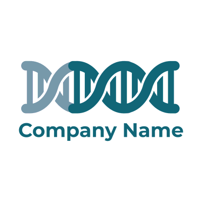 Logo molecular de ADN - Tecnología Logotipo